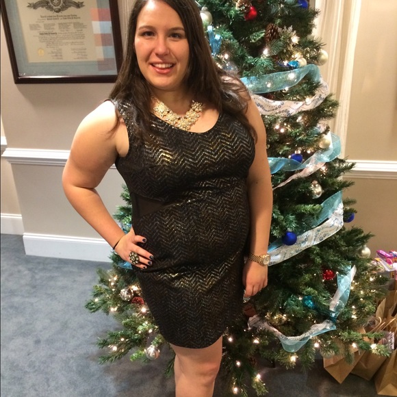 Metallic Bodycon Dress - Picture 2 of 2